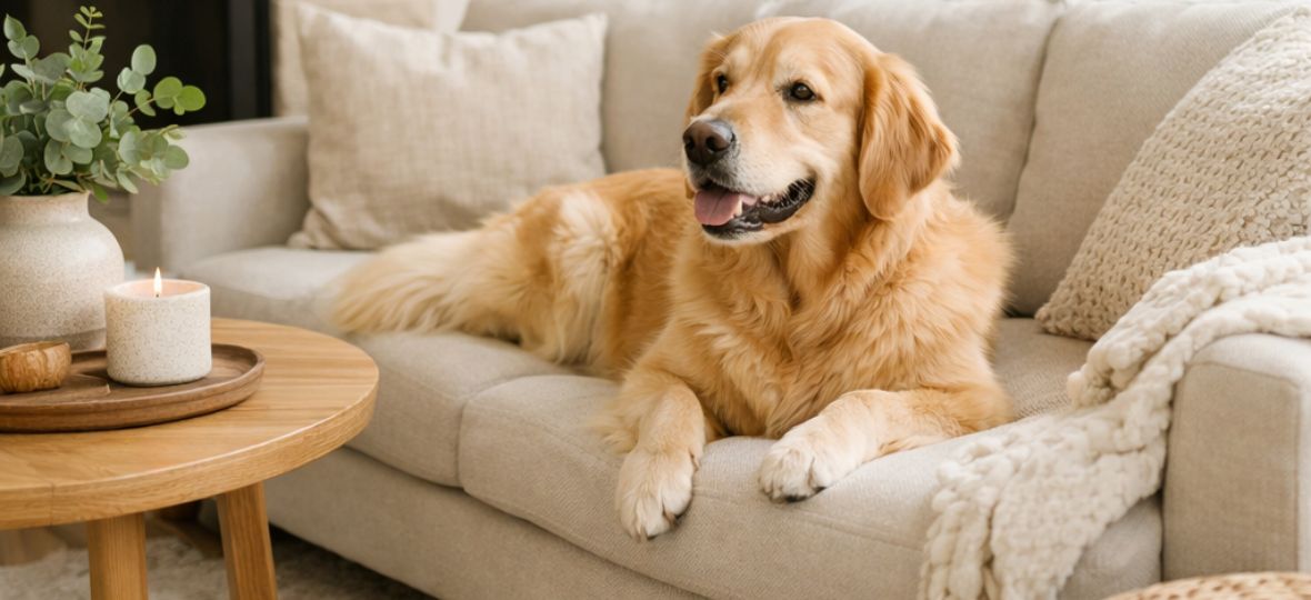 Dog in a clean domestic home — pet-safe rodent control methods in Winston-Salem