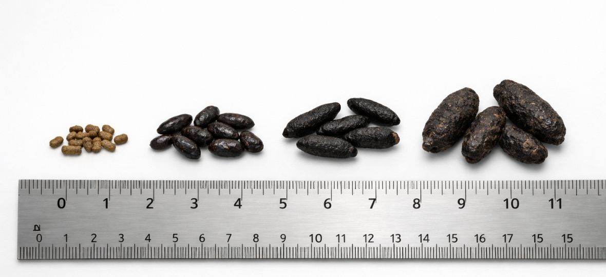 Norway rat, roof rat, and house mouse droppings compared — species identification guide for Winston-Salem