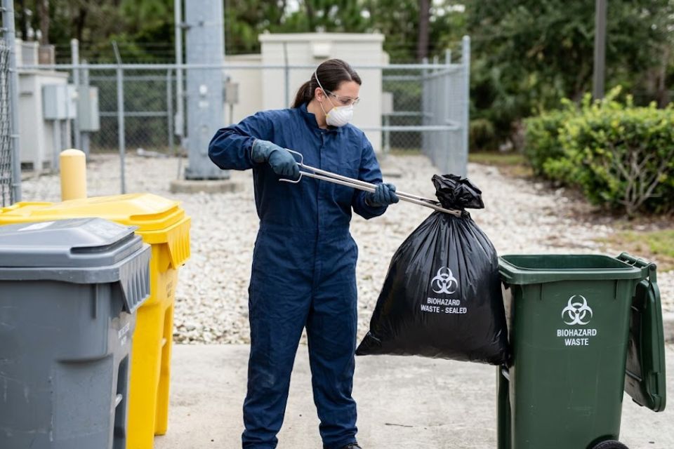 Dead rodent removal service — carcass extraction from a wall cavity in Winston-Salem